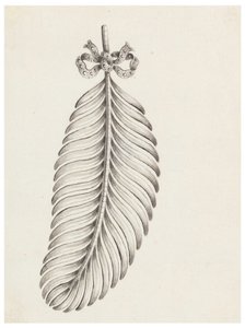 Diseño para un broche en forma de pluma de Unknown